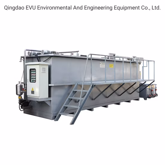 Impianto di trattamento delle acque reflue dell'impianto di separazione solido-liquido Daf con flottazione ad aria disciolta in un impianto di trattamento delle acque reflue industriali