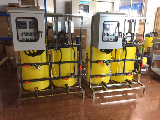 Sistema automatico di dosaggio chimico di ipoclorito di sodio per centrali elettriche