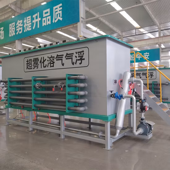 Sistema di flottazione ad aria disciolta del serbatoio Daf per il trattamento delle acque reflue industriali