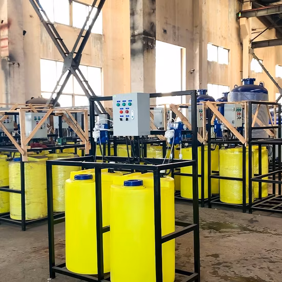 Sistema automatico di dosaggio polimeri in polvere, sistema di dosaggio prodotti chimici per sterilizzazione